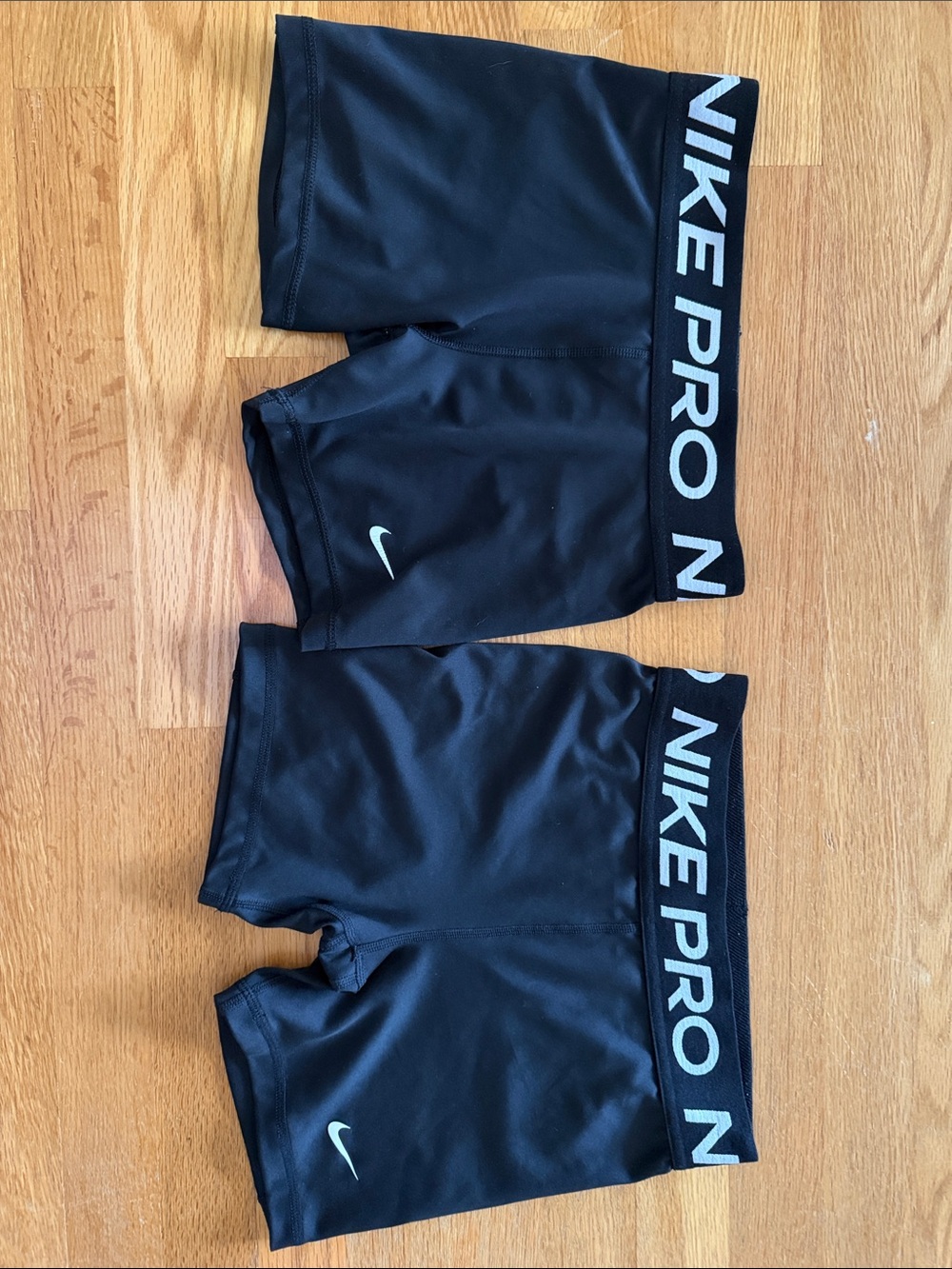 Black Nike Pros Girls Athletic Shorts